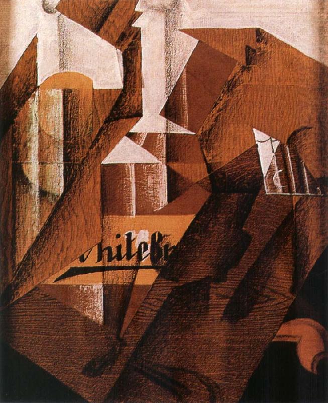 Juan Gris The still life having bottle china oil painting image